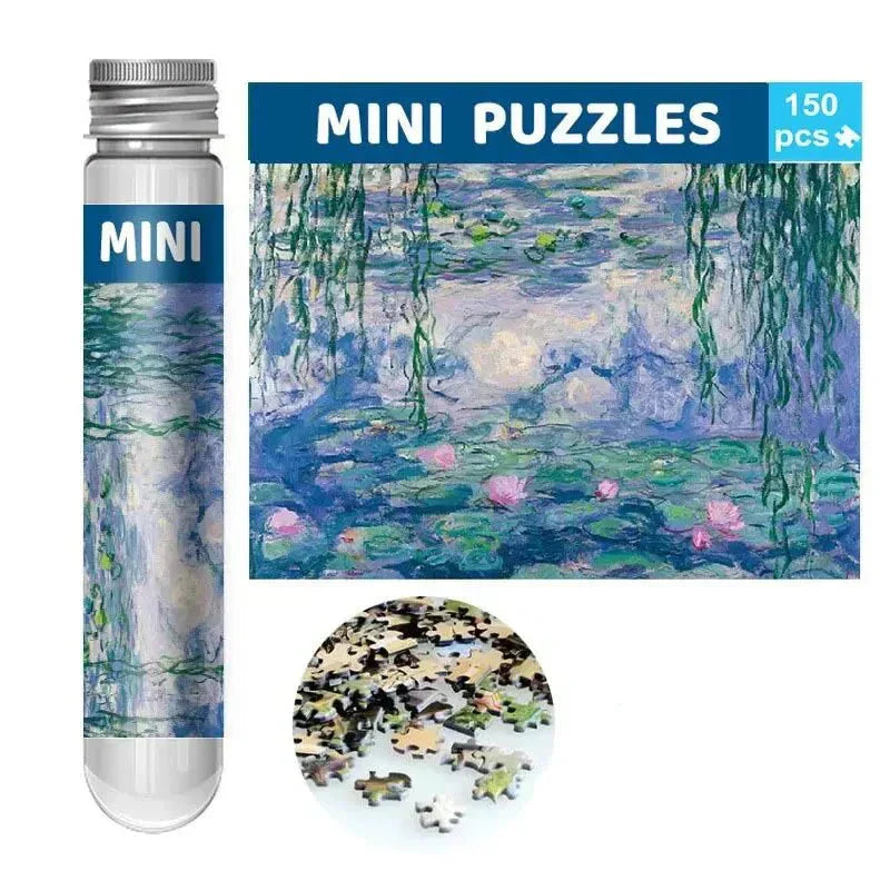 Rompecabezas Mini Tubo LuminaCraft de La Noche Estrellada de Van Gogh para Aficionados al Arte