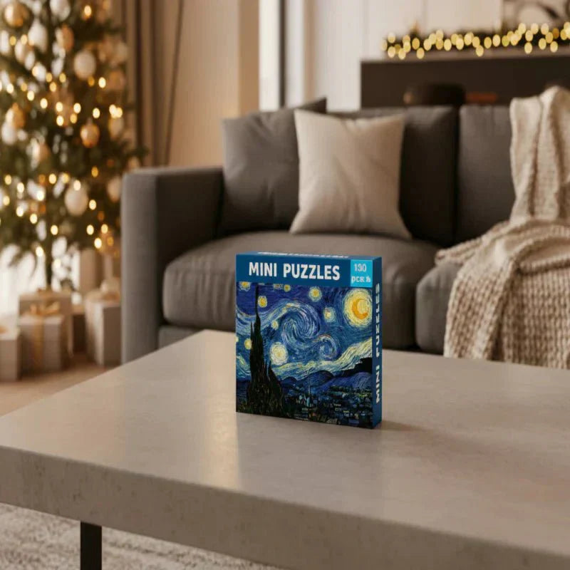 Rompecabezas Mini Tubo LuminaCraft de La Noche Estrellada de Van Gogh para Aficionados al Arte
