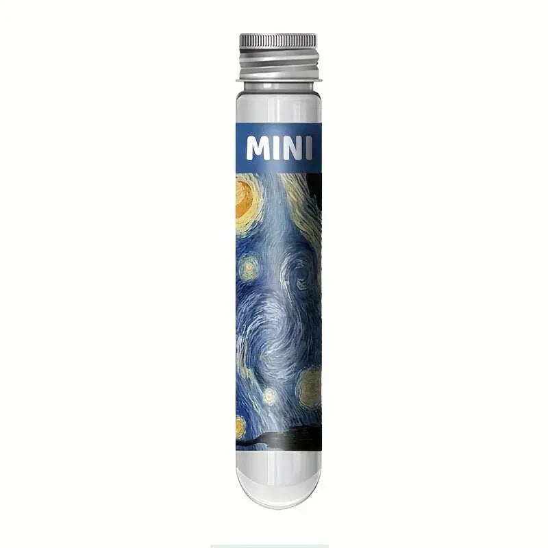 Rompecabezas Mini Tubo LuminaCraft de La Noche Estrellada de Van Gogh para Aficionados al Arte