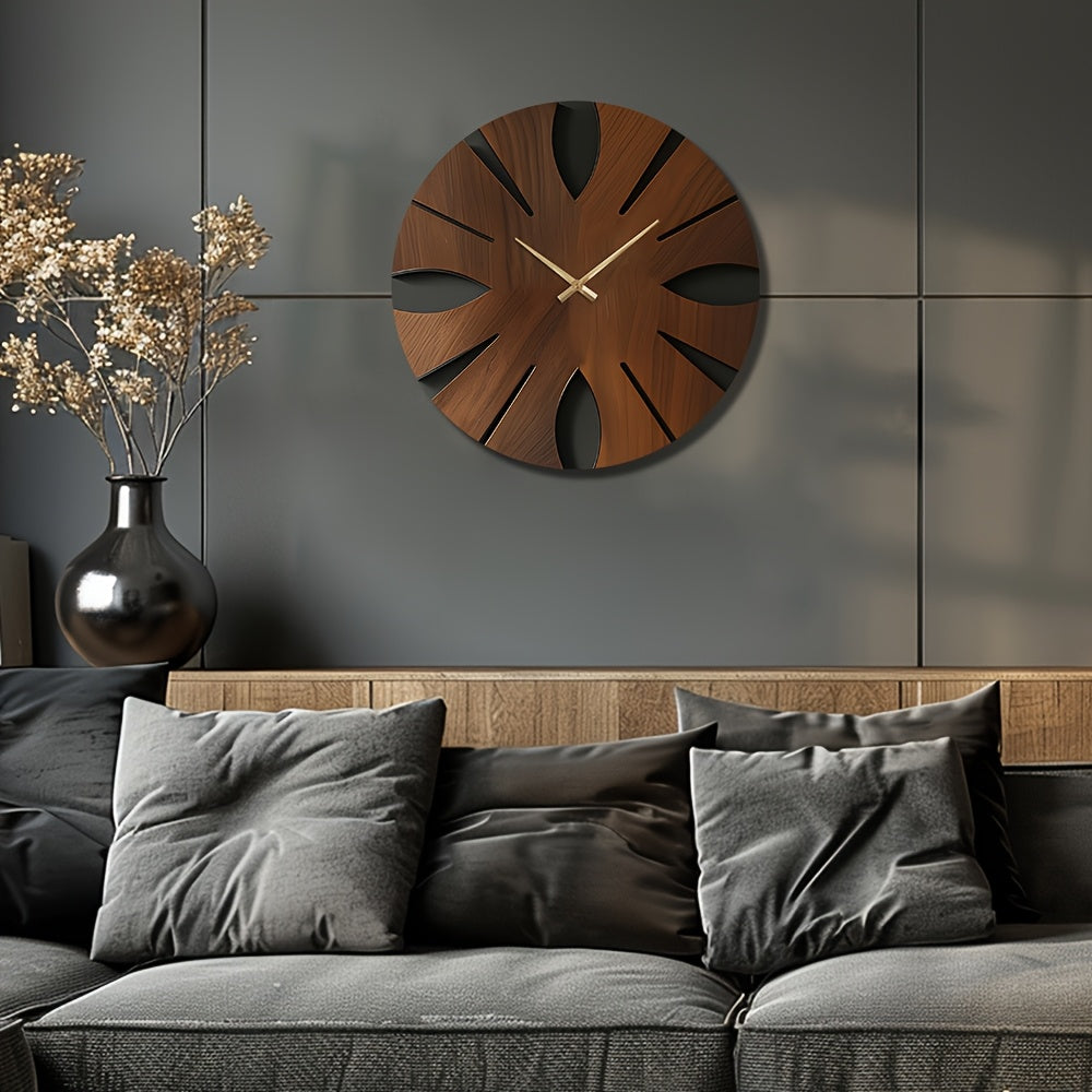 Timberhour vintage MDF hodiny s tichým chodem pro domácí dekoraci
