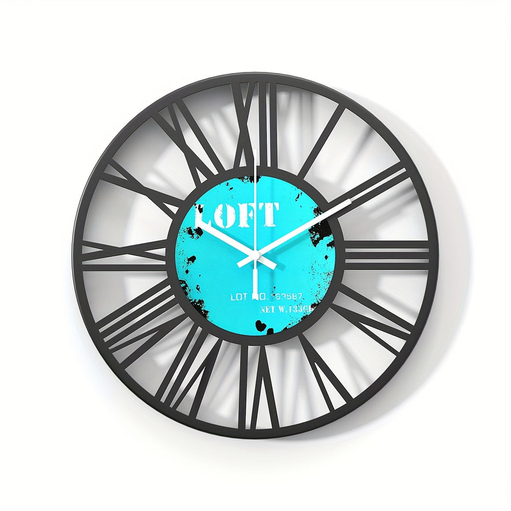 Romanica Color Retro Wall Clock With Roman Numerals