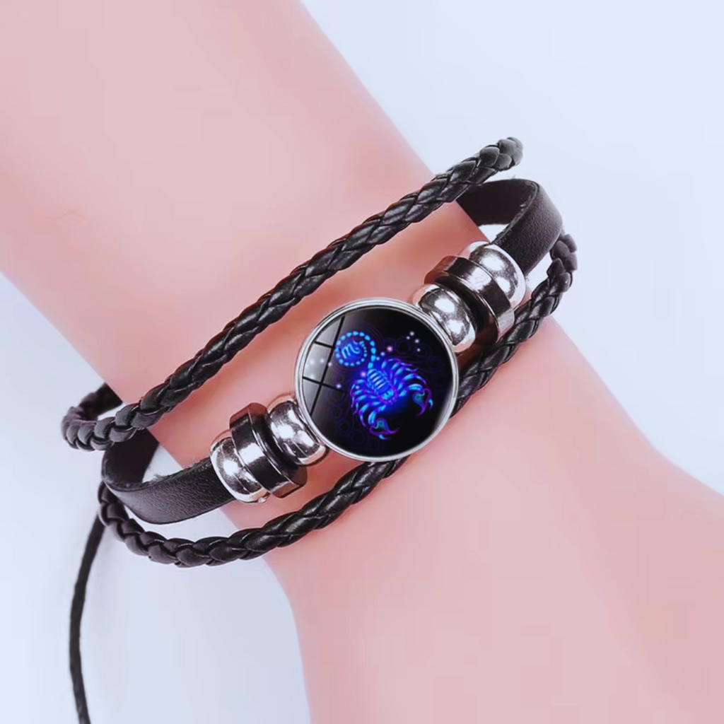 Zodiac-Armband für tägliche Ruhe und Ausgeglichenheit, fördert Frieden und Glückseligkeit