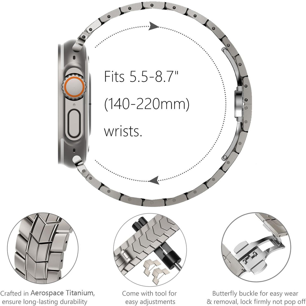 Nova titanlegeringsklokkerem for Zen Ultra 2 49mm Apple Watch