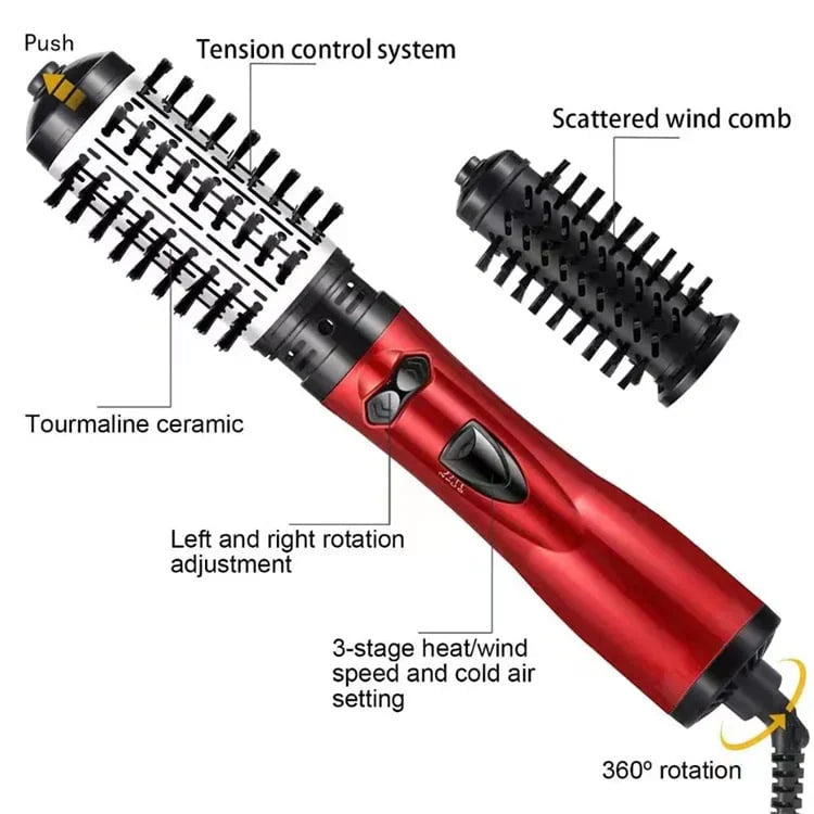 AeroGlow Hairbrush 3-In-1 For Effortless Styling And At-Home Results