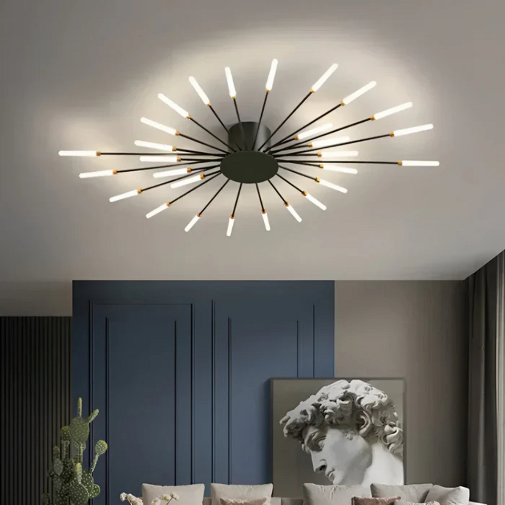 AstraGlow Luxe spiraalinen LED-kattovalaisin olohuoneeseen