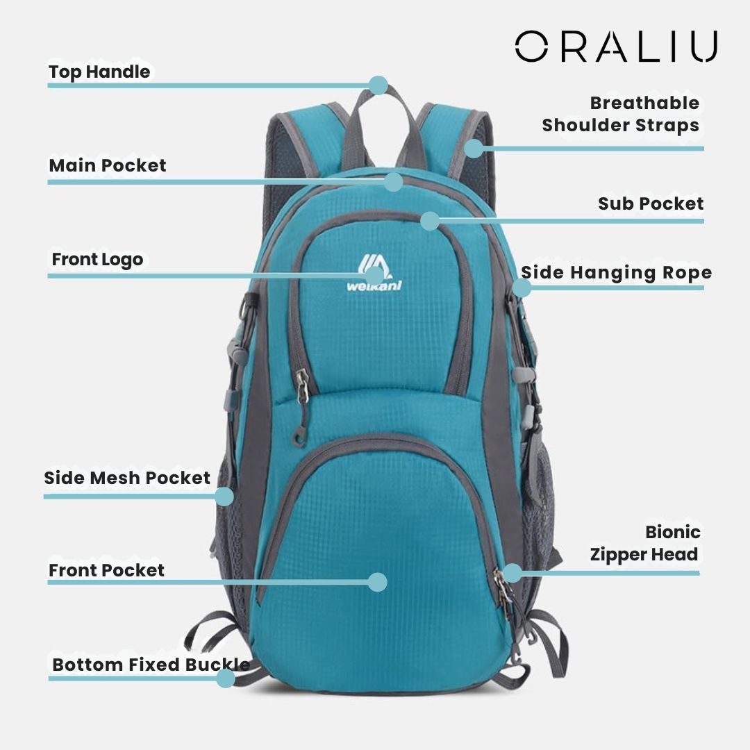 Wasserdichter ultraleichter Tagesrucksack für Wandern, Camping und Reisen
