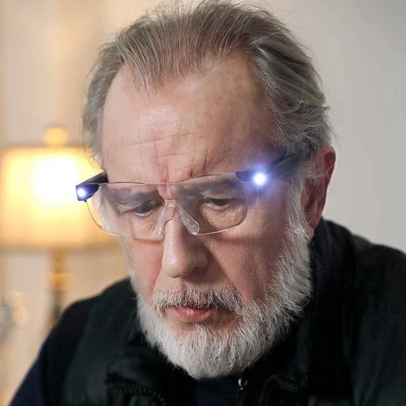 LED osvětlené lupy na čtení a jemné detailní práce pro každodenní použití
