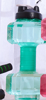 FlexDumbbell Wasserflasche 550ml Zwei-in-Eins Fitnessbegleiter für Fitnessstudio-Besucher