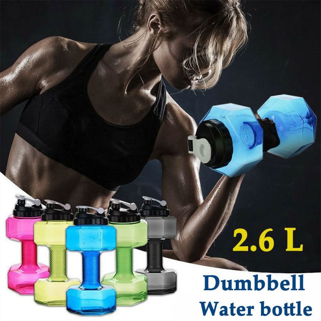 FlexDumbbell Wasserflasche 550ml Zwei-in-Eins Fitnessbegleiter für Fitnessstudio-Besucher