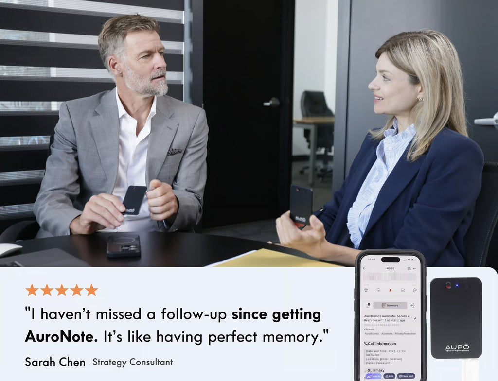 NovaNote Pro Privacy-Focused AI Recorder With Voice Capabilities For Meetings