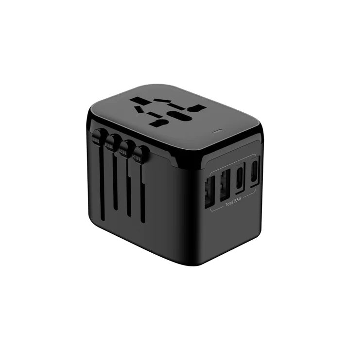 Globaler Reiseadapter 100V 220V für weltweiten Einsatz überall