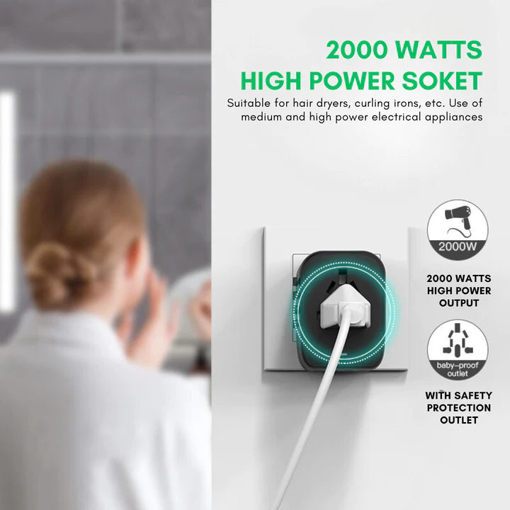 Globaler Reiseadapter 100V 220V für weltweiten Einsatz überall