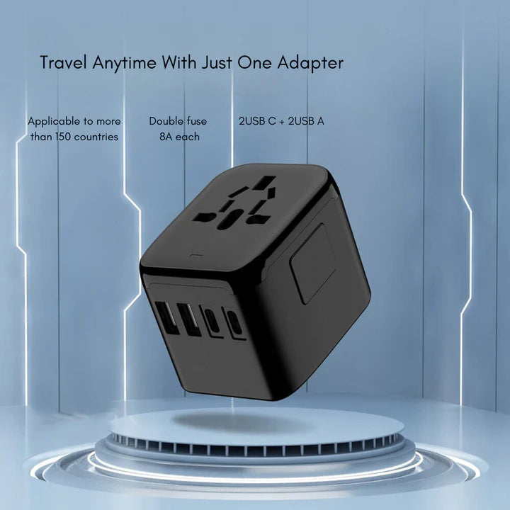 Globaler Reiseadapter 100V 220V für weltweiten Einsatz überall
