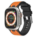 VeloraFlex dvoubarevný silikonový řemínek pro Apple Watch Comfort Fit
