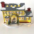 Hearthside Ceramic Family Christmas Village Figurine For Mantel Display