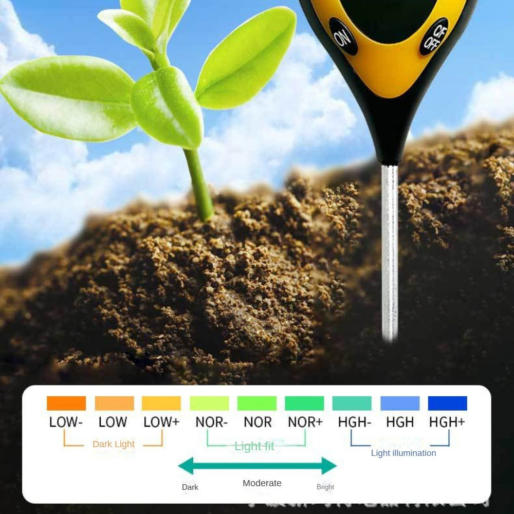 Soilmaster 4'ü 1 Arada Profesyonel Toprak Nem Ölçer Bahçeler İçin