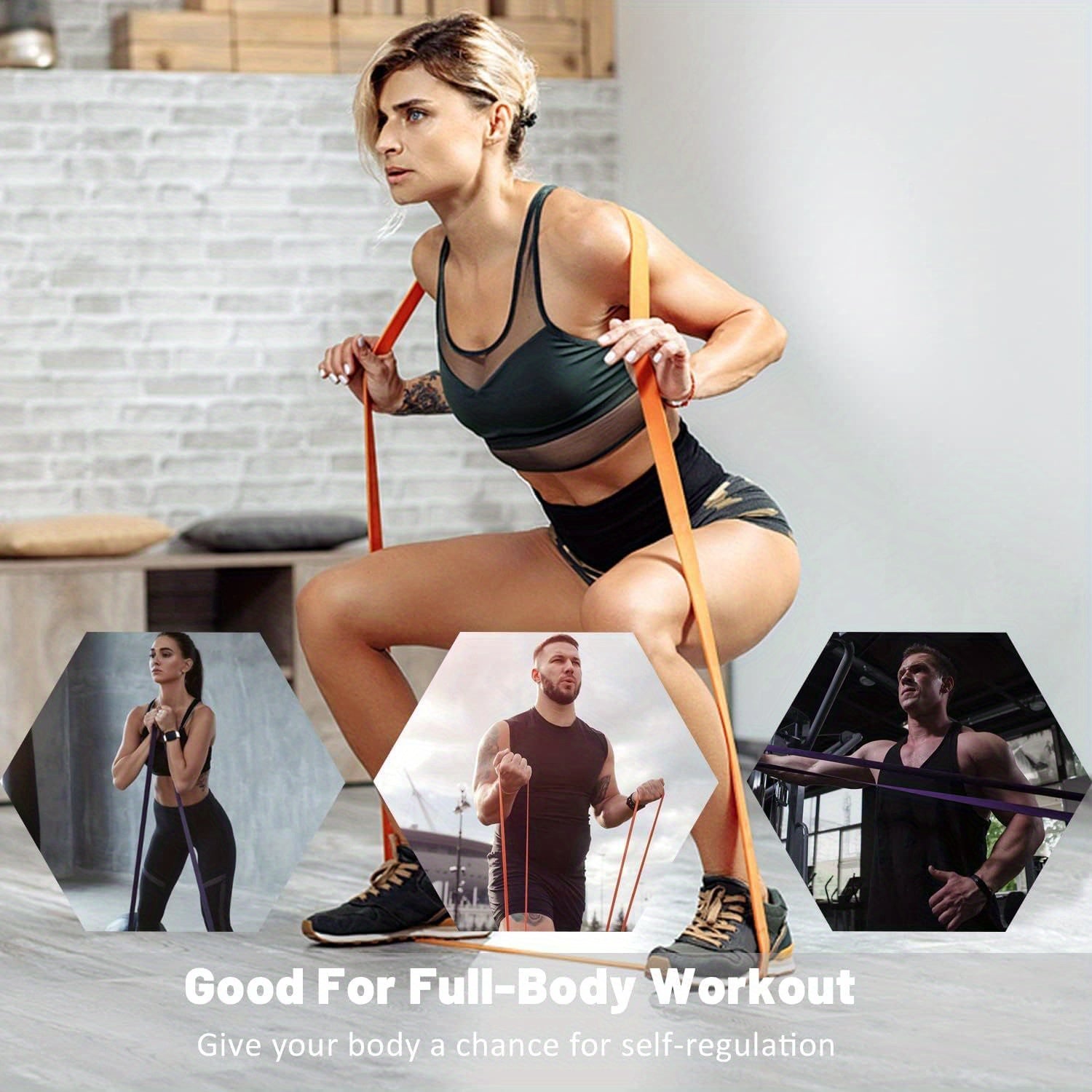 Flexband Widerstandsbänder für Dehnung, Krafttraining und Klimmzughilfe