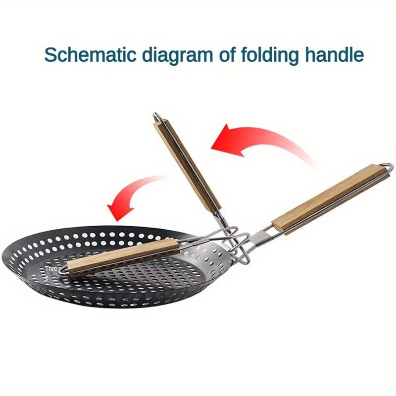 Grillround venkovní litinová pánev pro rovnoměrné grilování