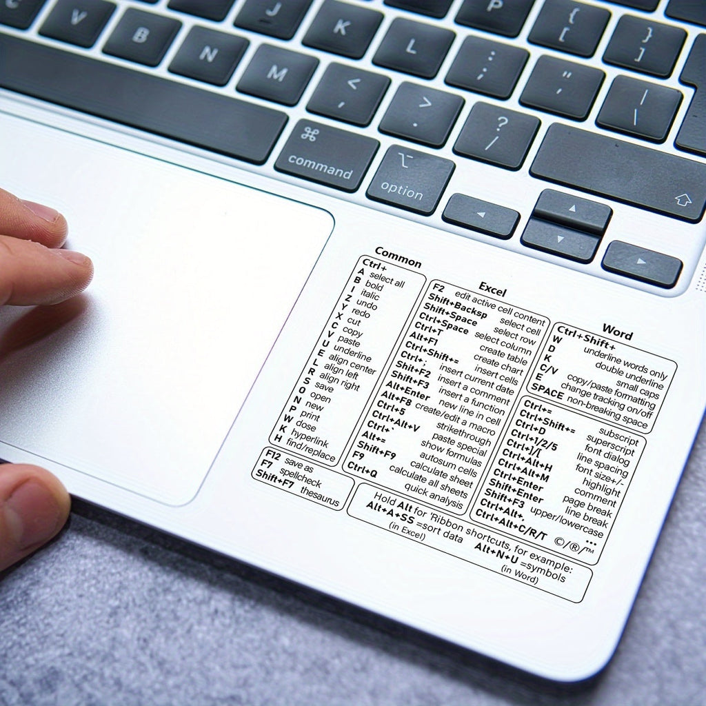 Przezroczysta nakładka PVC Keysmart do skrótów klawiaturowych w Excelu, Wordzie i Windows