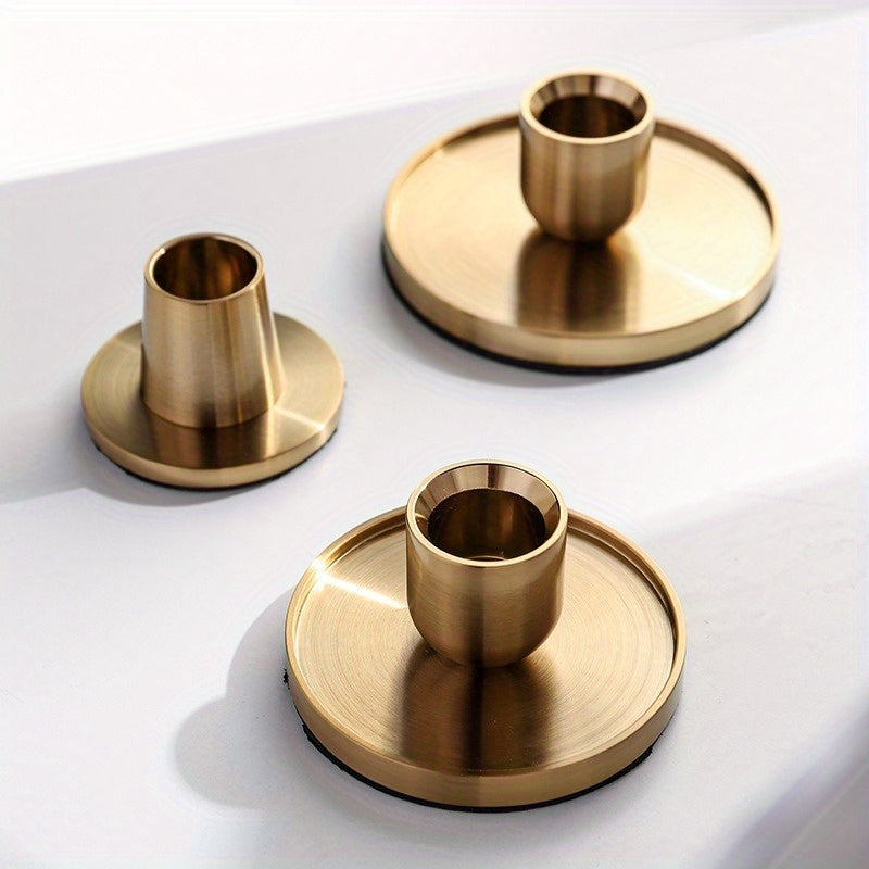 NoirGlow Stand For Candle Holder On A Sleek Black Tabletop