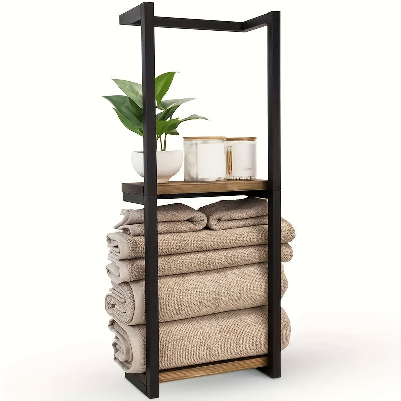 Space Saving Wall Mount Towel Rack For Organized Bathroom