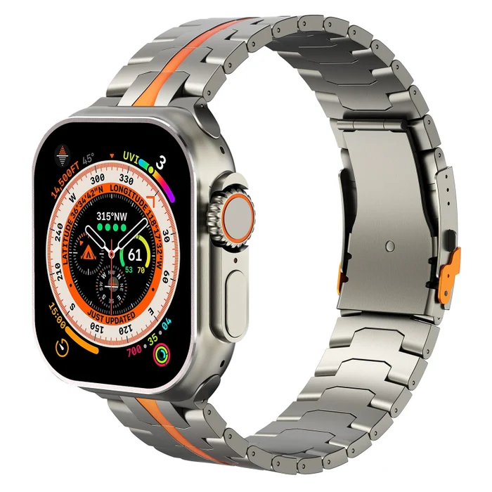 AeroLink Grad 2 Titanarmbånd for Apple Watch Lettvekts