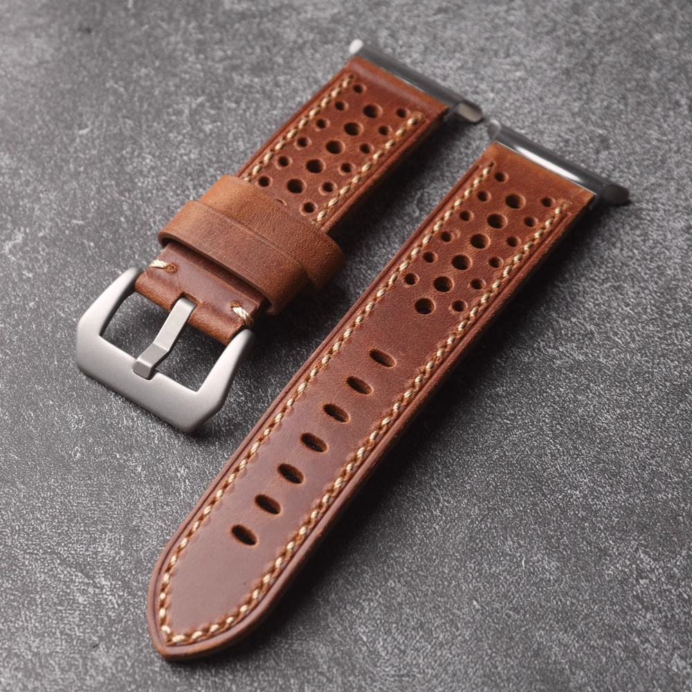 Cinturino in pelle traforata AeroStride per modelli Samsung Watch Ultra