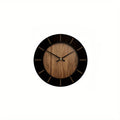 Reloj de Pared Vintage Everwood con Acabado de Madera, Funcionamiento Silencioso