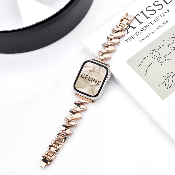 LyraLink Paslanmaz Çelik Apple Watch Bileklik Premium