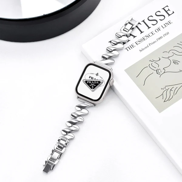 LyraLink Paslanmaz Çelik Apple Watch Bileklik Premium