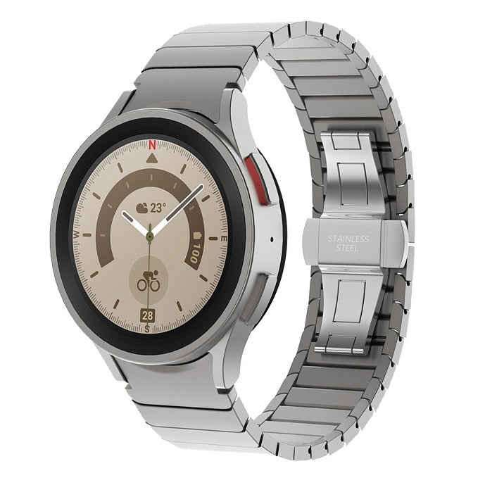 Nerezový ocelový pásek s motýlkovou sponou pro Galaxy Watch Pro