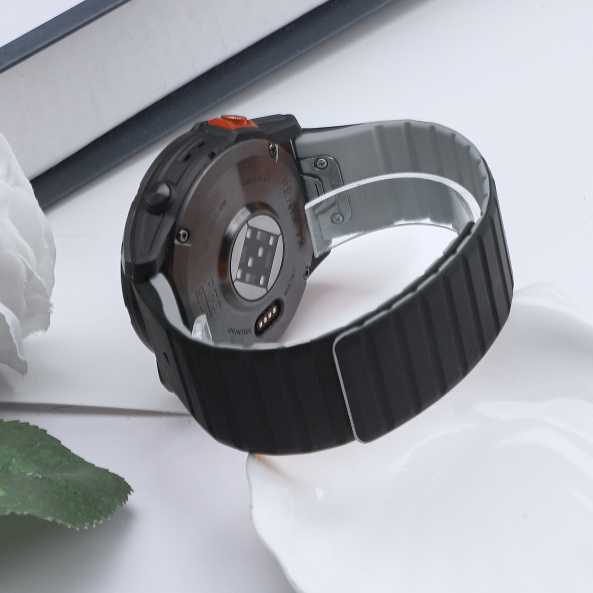 LumaFlex Çift Renkli Silikon Manyetik Kayış Garmin Saat İçin