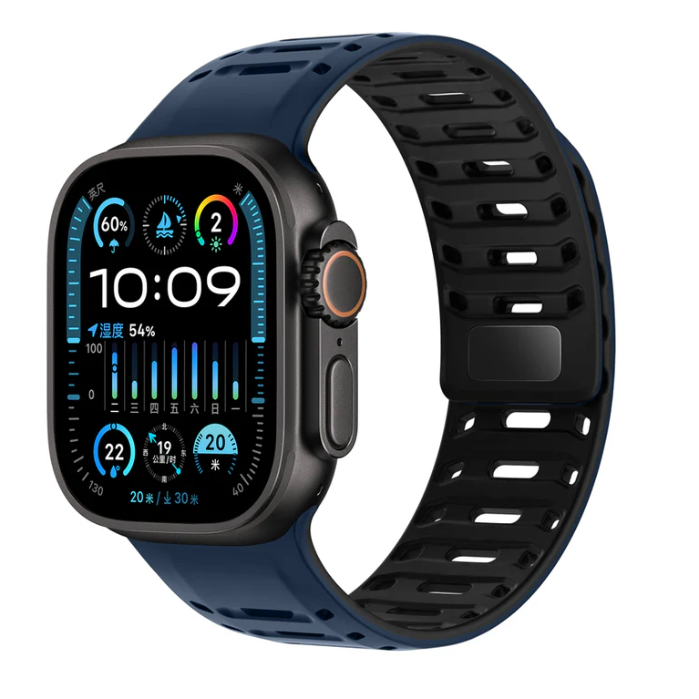 Bracelet en silicone VeloFlex pour Apple Watch, durable et respirant