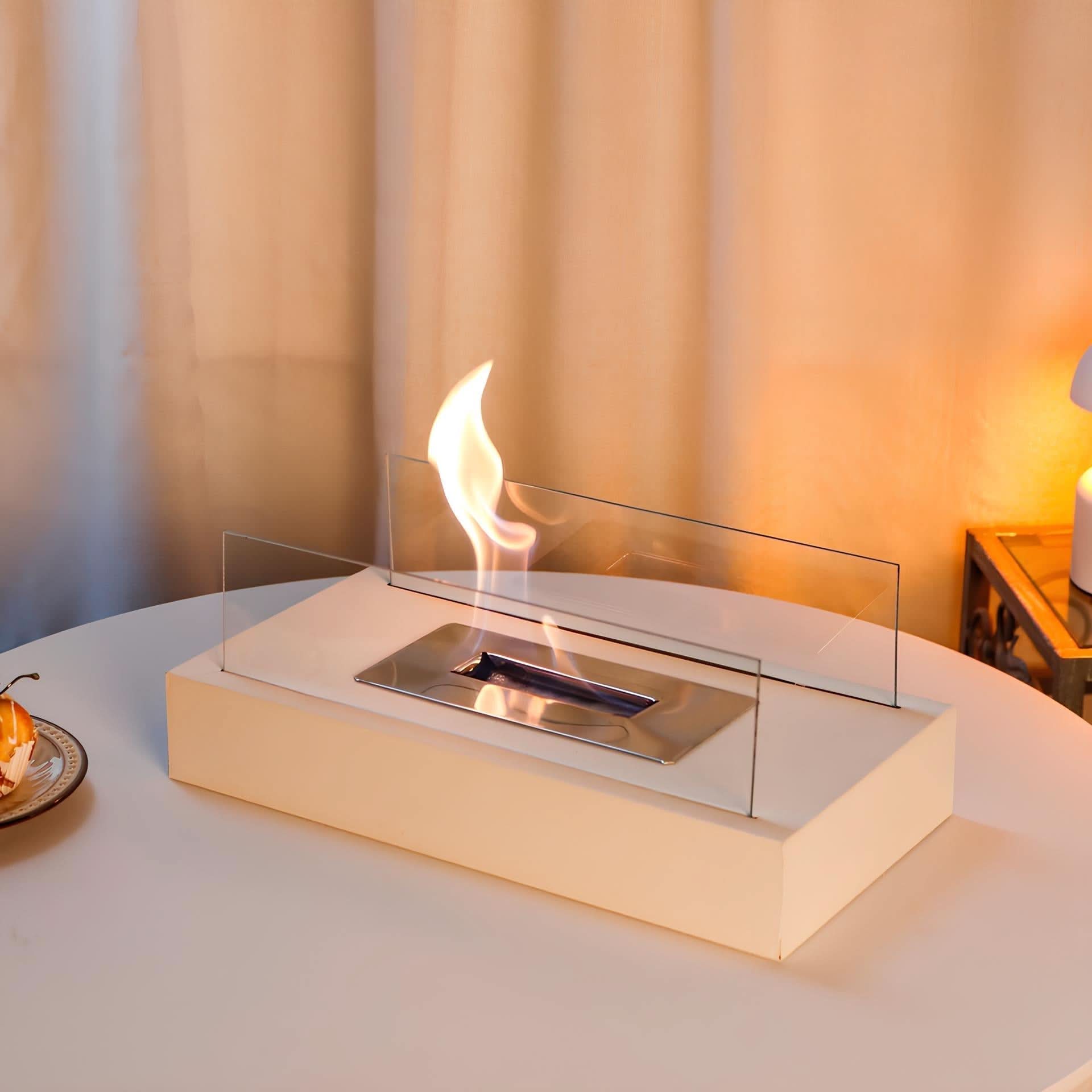 EmberNova Tabletop Bioethanol Fireplace For Indoor Or Outdoor Use