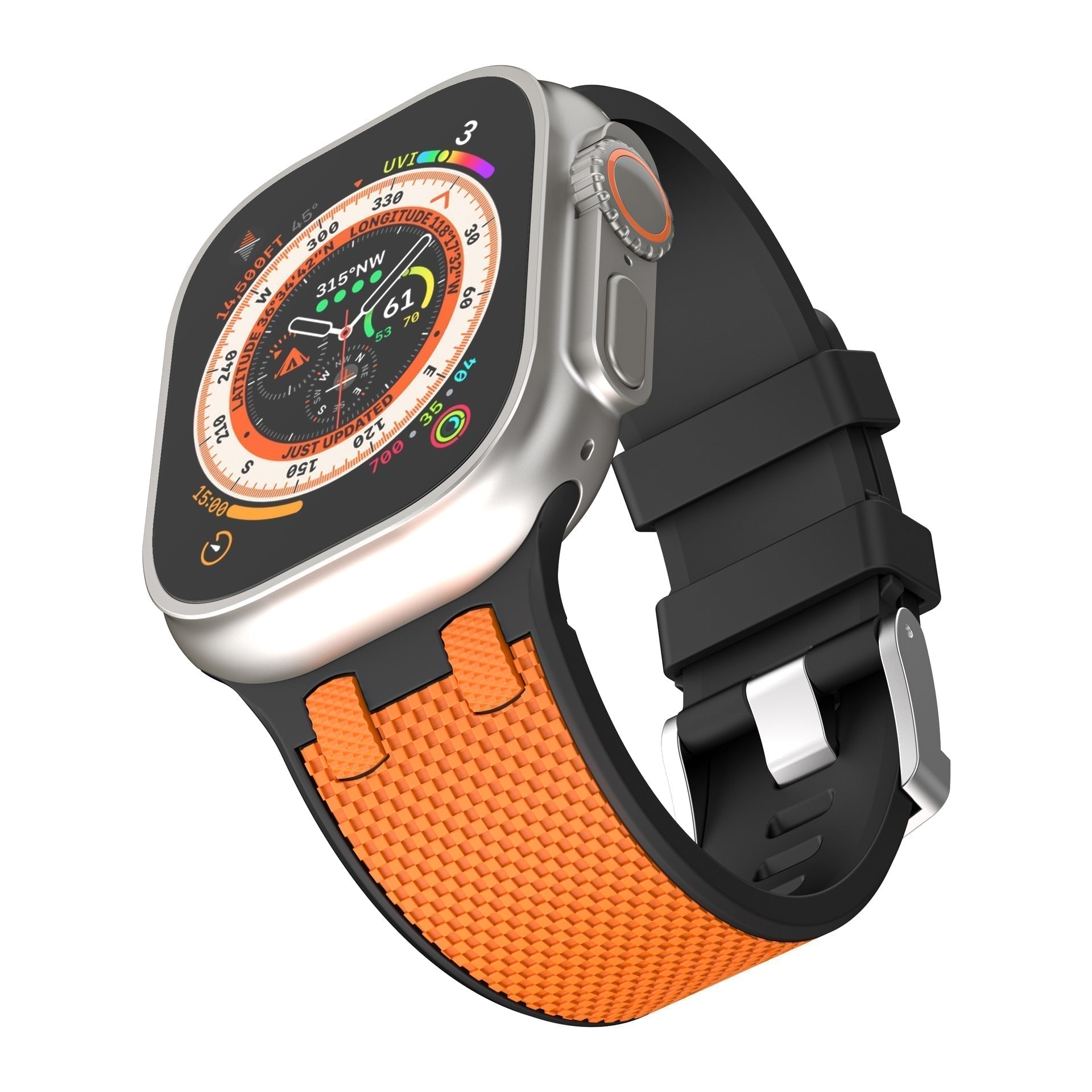 VeloraFlex dvoubarevný silikonový řemínek pro Apple Watch Comfort Fit