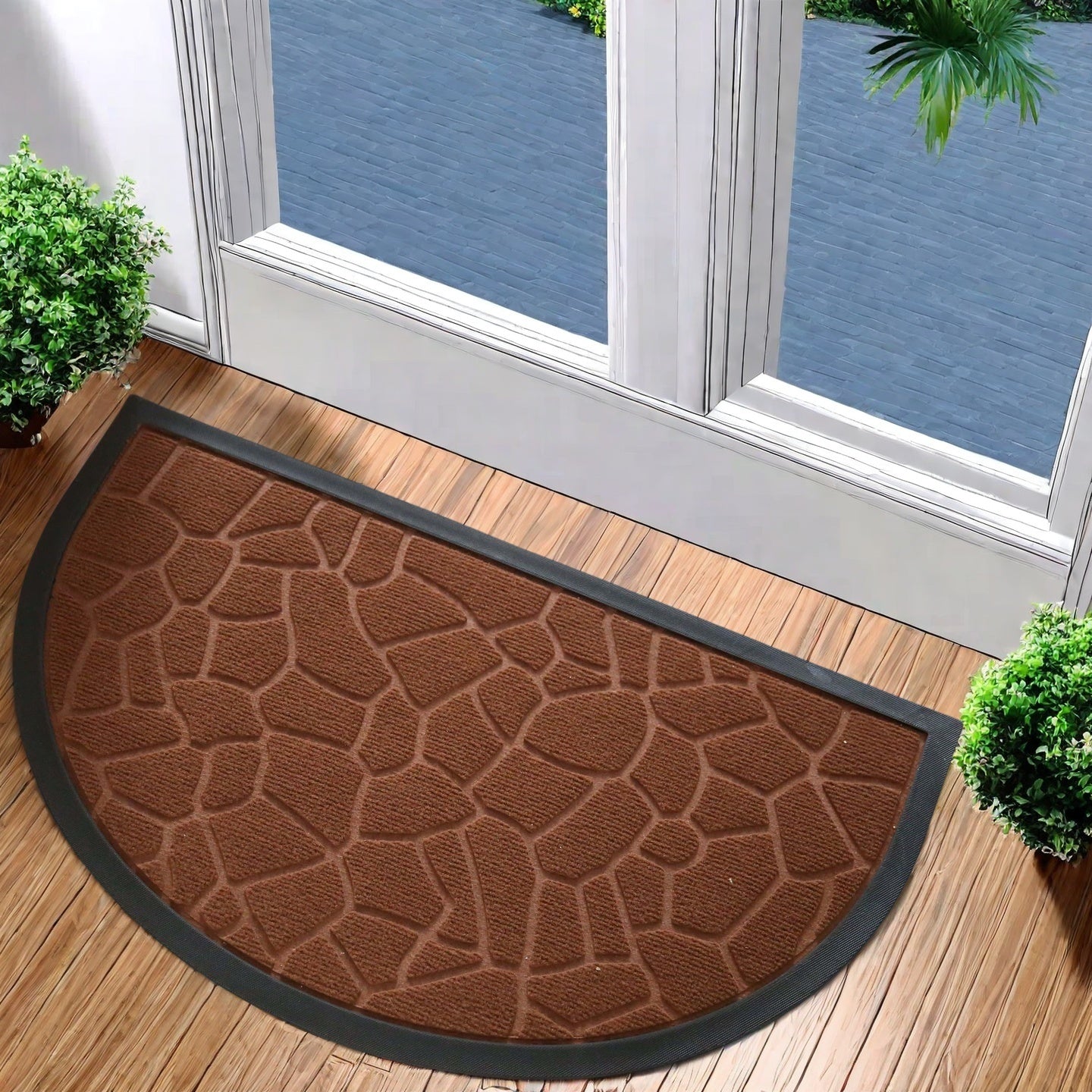 Earthlux Außen-Schmutzfangmatte für Haustür und Hintertür 44,96 x 74,93 cm