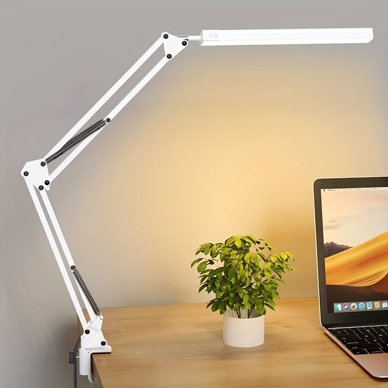 Flexiglow Clip-On LED Lamp With Adjustable Brightness and 3 Color Temperatures, 10 Levels