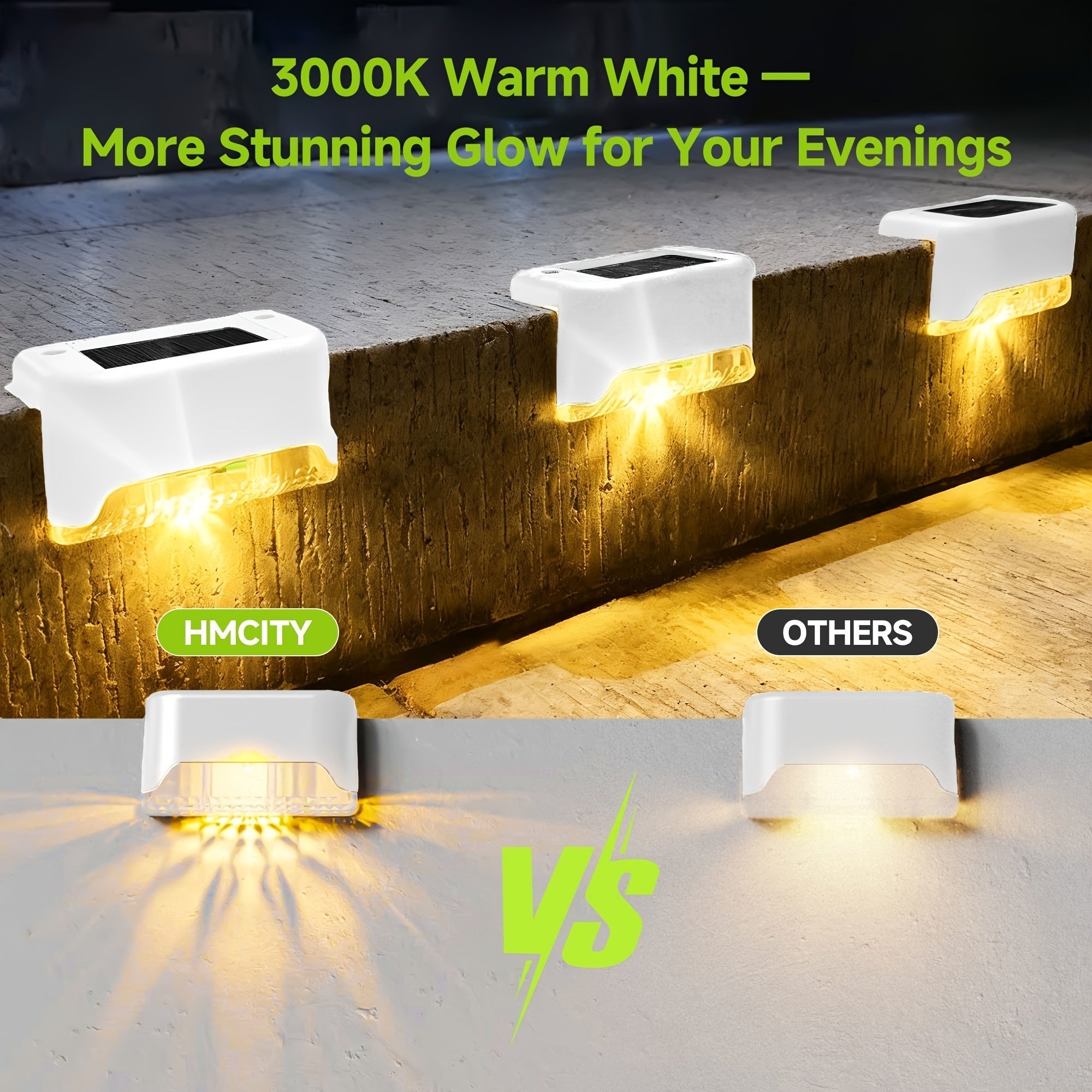 Glimvista 8 stuks zonne-hek- en padverlichting met waterdichte LED's voor tuin