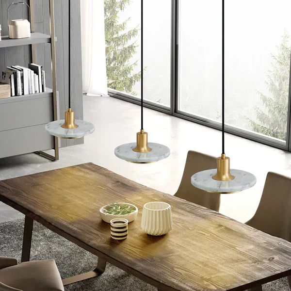 Lámpara Colgante de Mármol Lyria para Cocina, Diseño Moderno Minimalista