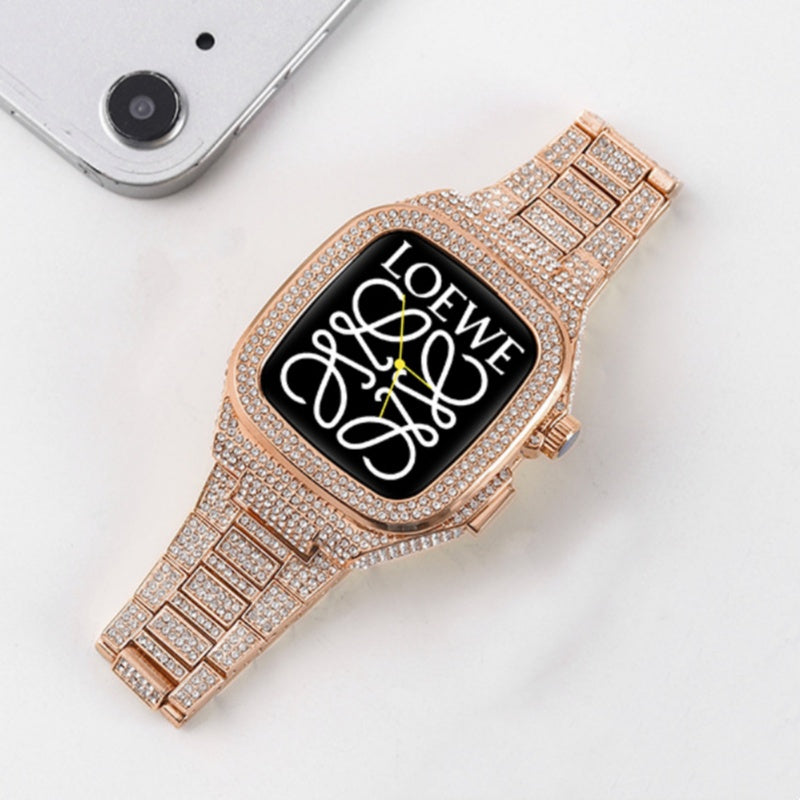 NovaLux rostfritt stållänk för Apple Watch 44/45 mm