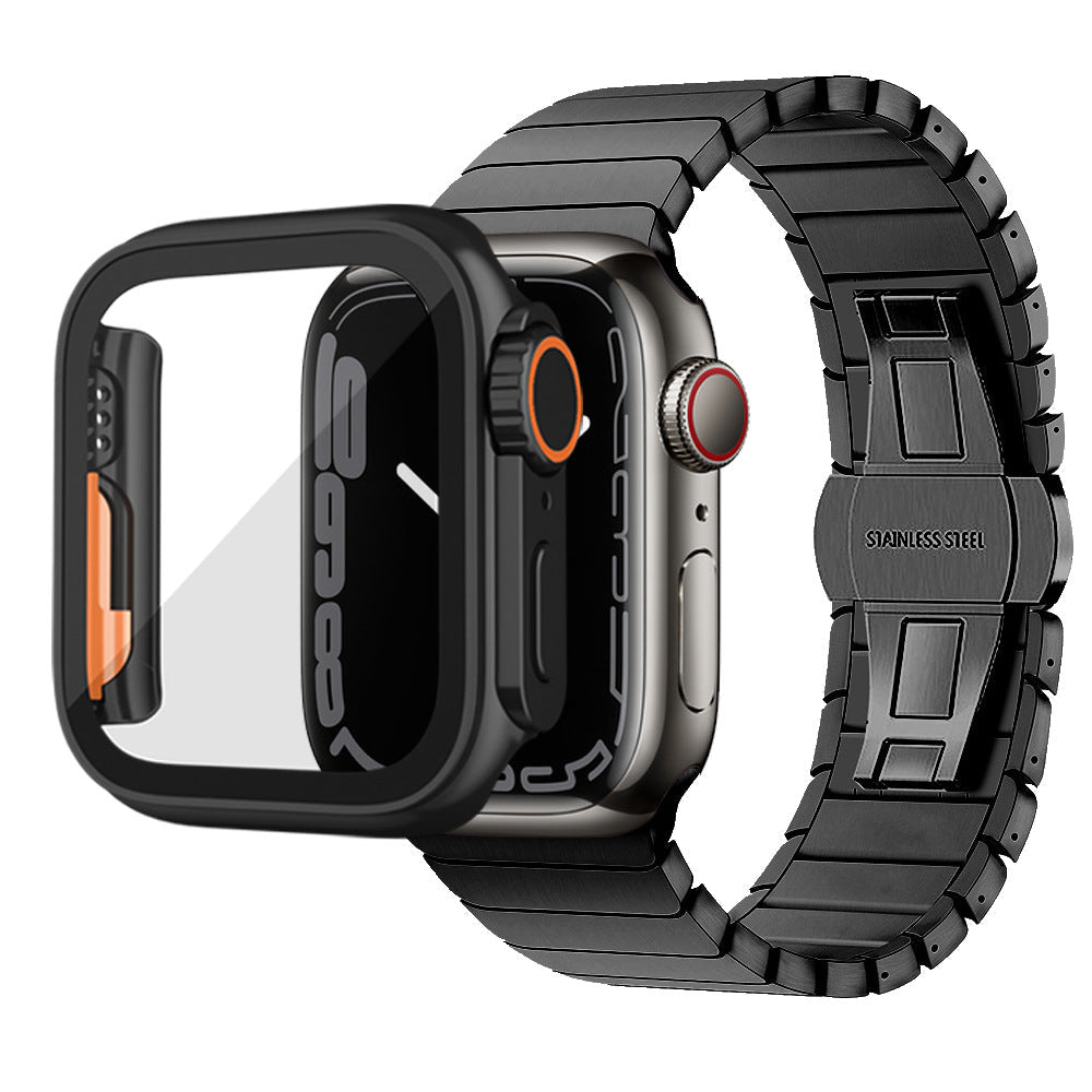 NovaGuard Vandtæt Ultra-Tyndt Apple Watch Cover med 9H Glas