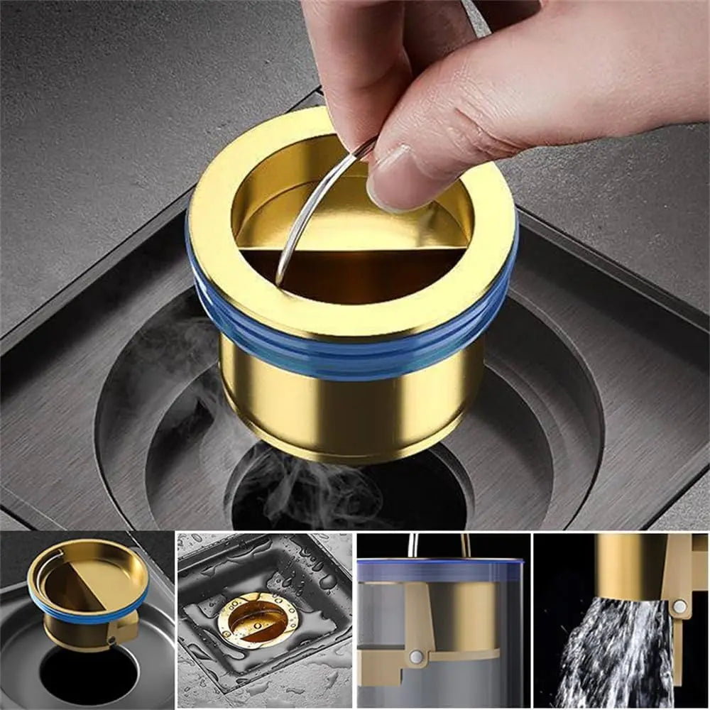 Anti-Odor Drainage Core made of Brass – Reliably Stops Drain & Pipe Odors