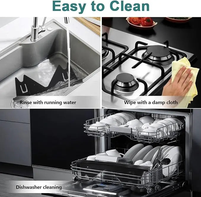 Telescoping Stainless Steel Gap Cover for Countertop and Stove Seams