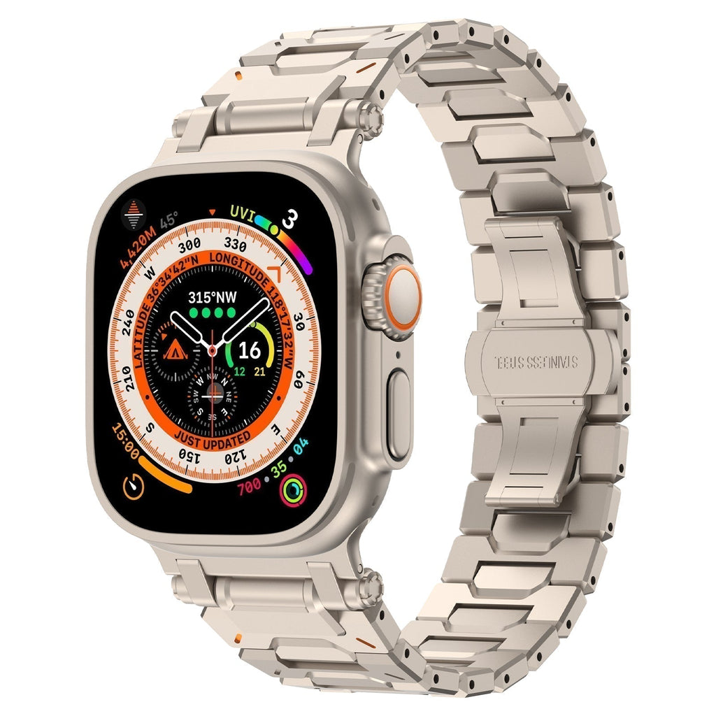 NexaBand 耐久性ステンレススチールバンド（Apple Watch用）