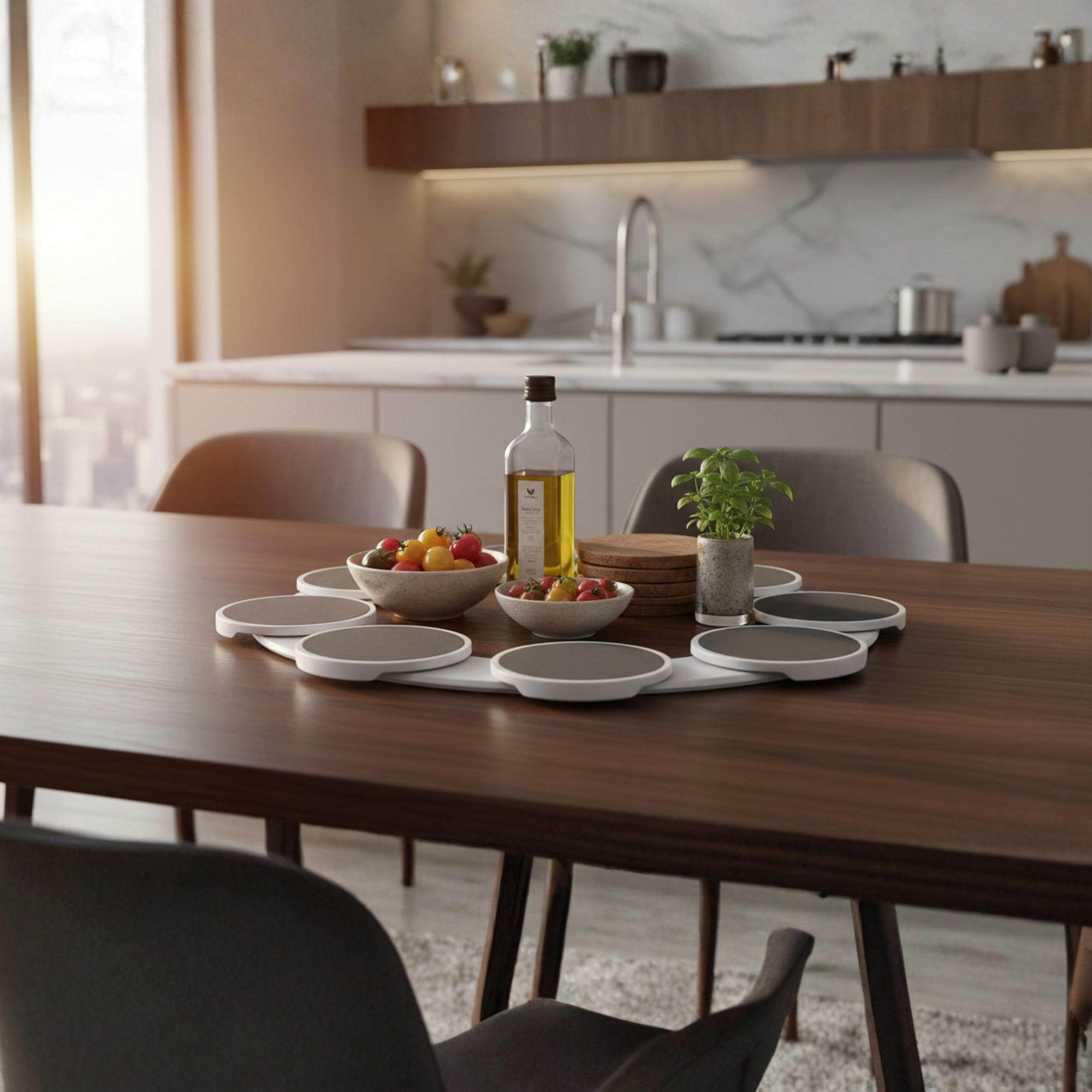 NovaTurn Swivel Dinner Turntable For Easy Access To Dishes