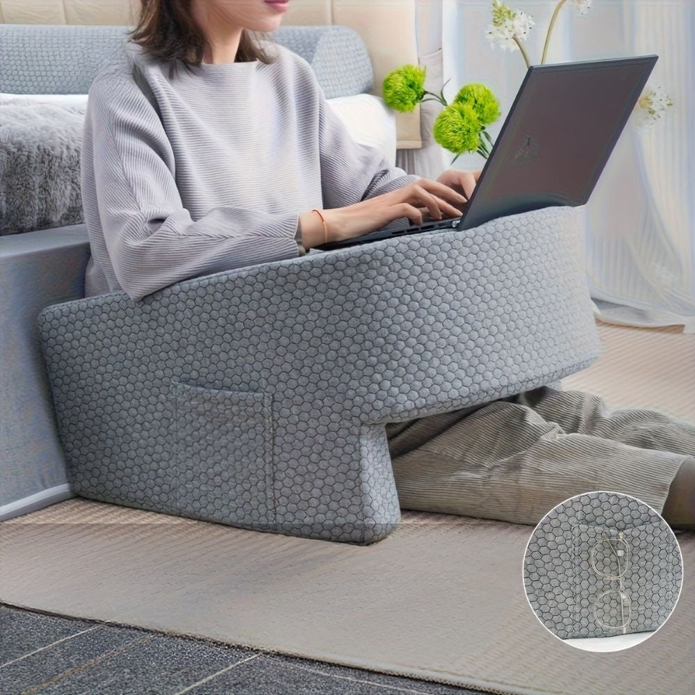כרית קריאה גדולה במיוחד CozyNest עם תמיכה בזרוע למשחקים ולעבודה