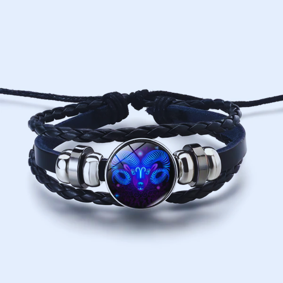 Zodiac-Armband für tägliche Ruhe und Ausgeglichenheit, fördert Frieden und Glückseligkeit