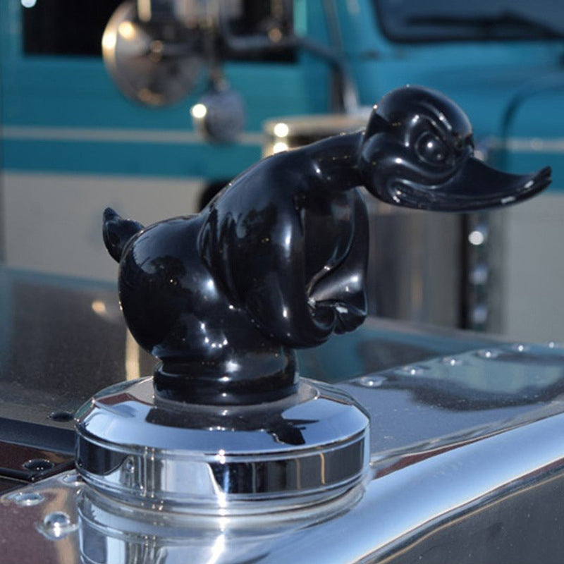 Aggressive Rubber Duck Car Emblem Hood Ornament Influenced By Convoy But Death Proof Theme