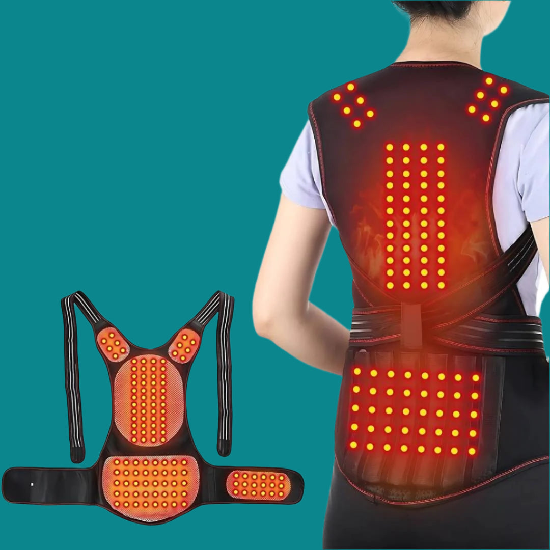 ThermaPosture zelfverwarmende rugbrace met verstelbare houdingscorrector
