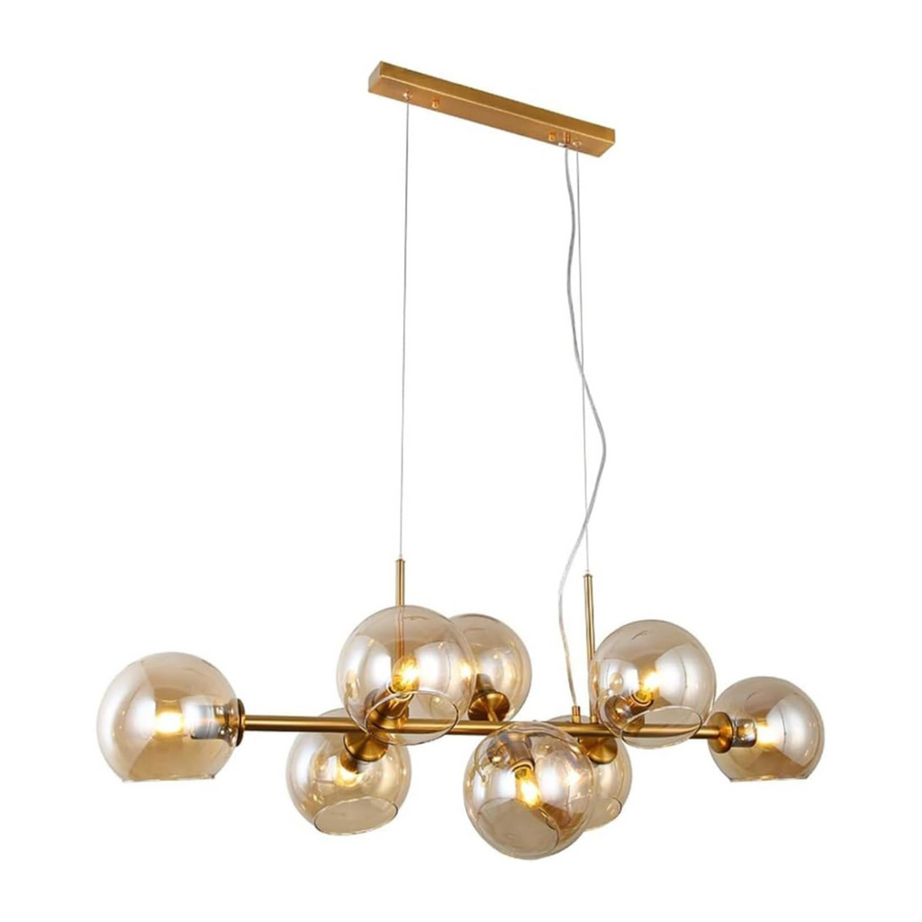 Lumenora Gull Glasspendel med elegante globuser for spisestue